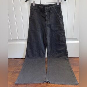 NWOT AE Dreamy Drape Stretch Super High-Waisted Baggy Wide-Leg Pant